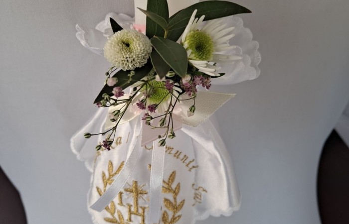 bukiet białych kwiatów