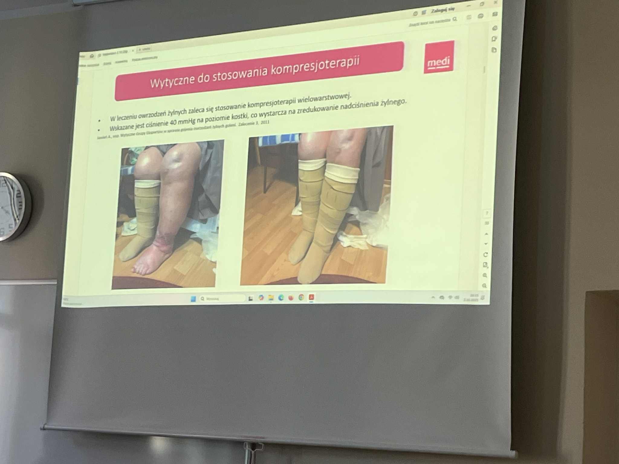 Zdjęcie wyśiwetlanej prezentacji.