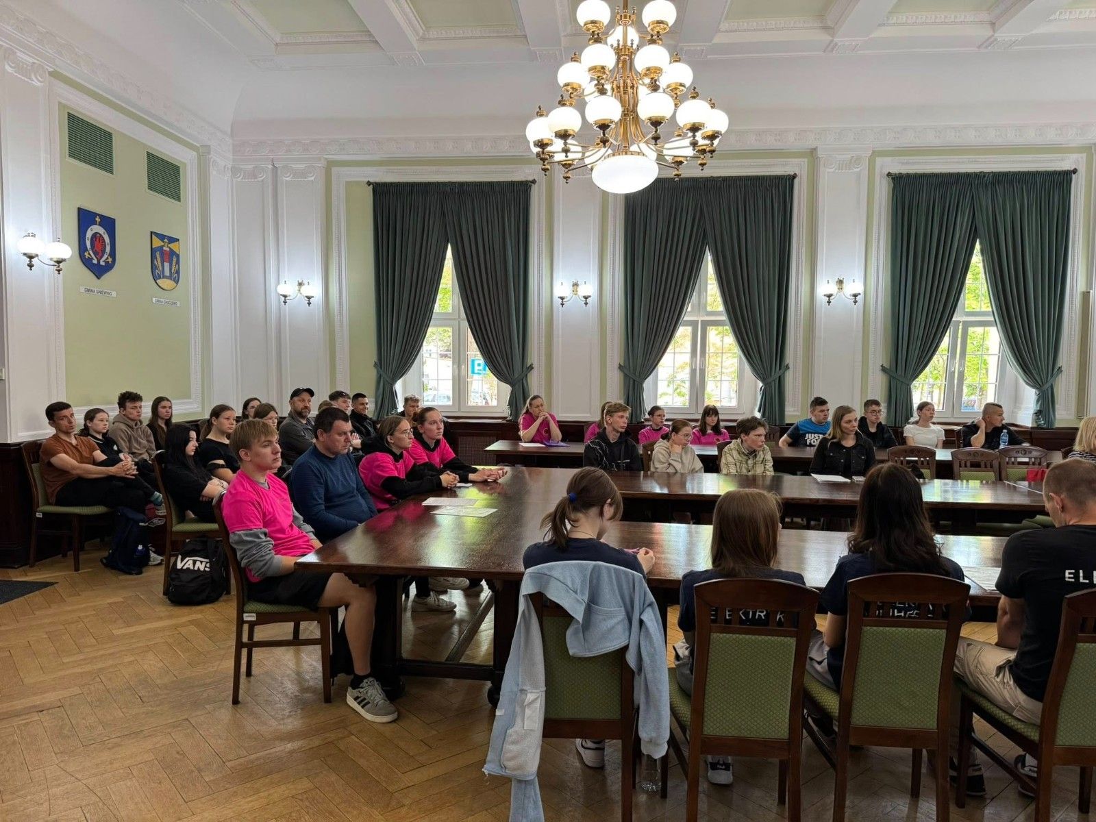 Wspólne spotkanie w Starostwie Wejherowskim uczestników gry.