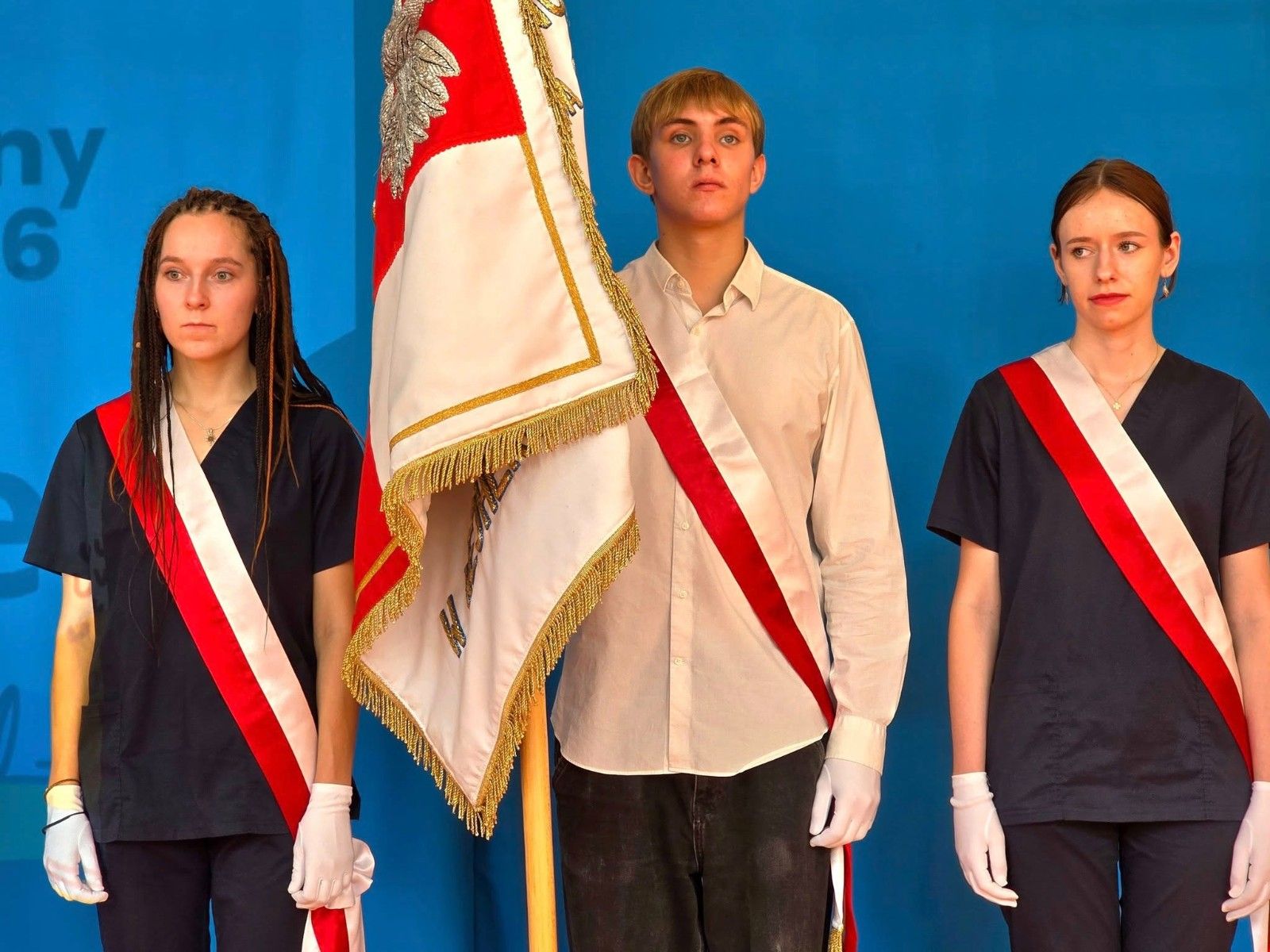 Zdjęcie pocztu sztandarowego Medyka